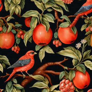 Huggleberry Hill Perching Piranga Wallpaper