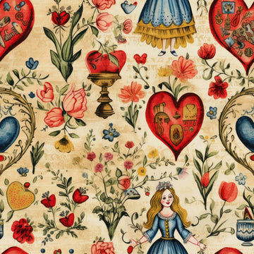 Huggleberry Hill Queen of Hearts Wallpaper