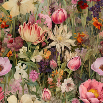 Huggleberry Hill Wildflower Meadow Wallpaper