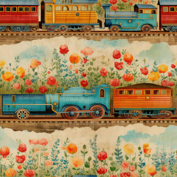 Huggleberry Hill Wildflower Tracks Wallpaper