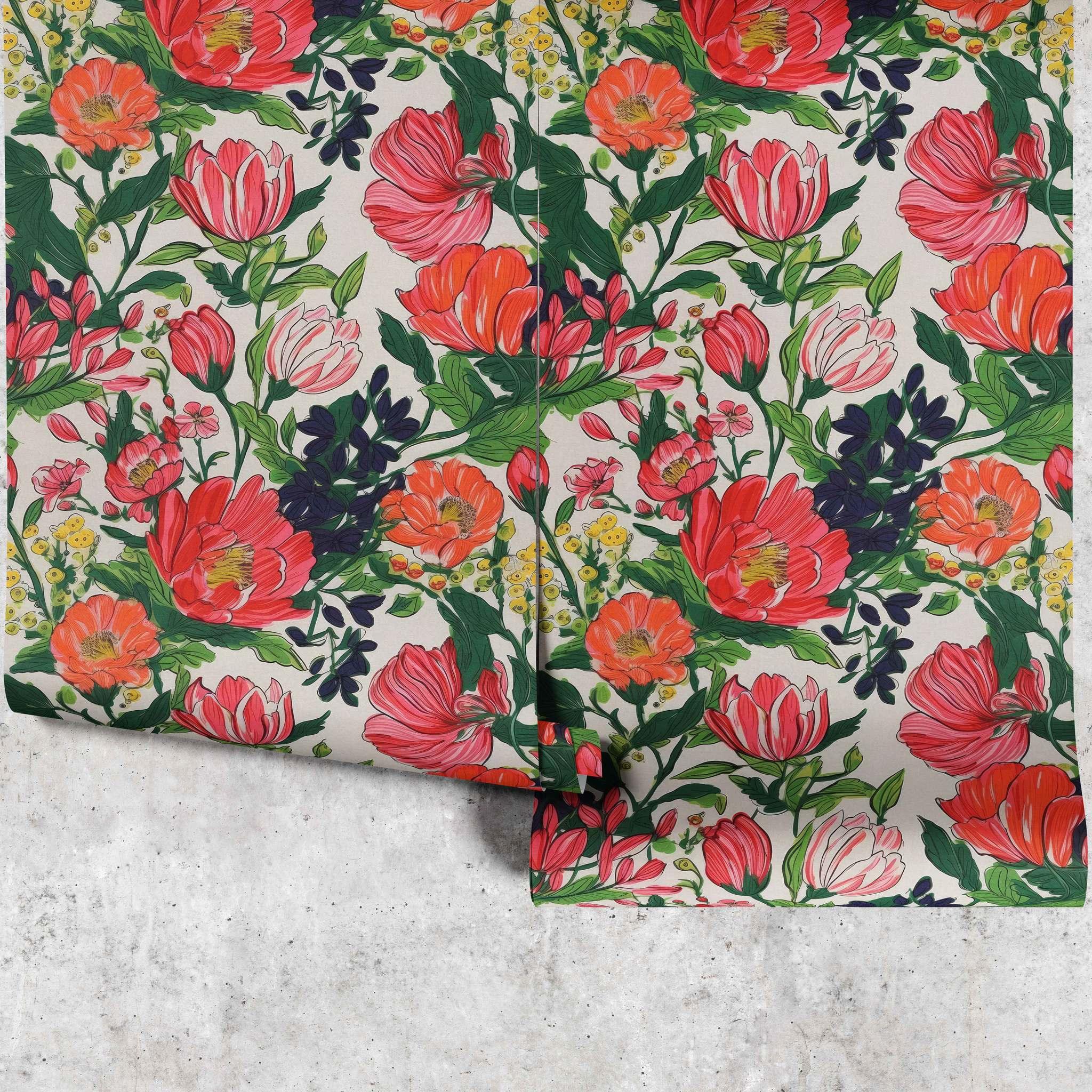 Summer's Garden Wallpaper - Huggleberry Hill