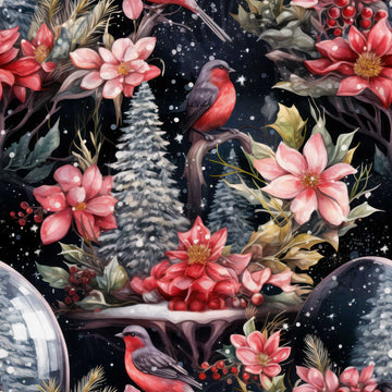 Huggleberry Hill Frosted Vermillion Wallpaper