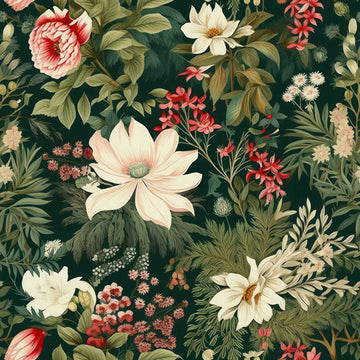 Huggleberry Hill Winter Garden Wallpaper