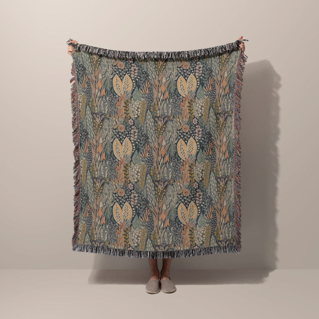 Mystic Meadow Woven Cotton Throw - Huggleberry Hill