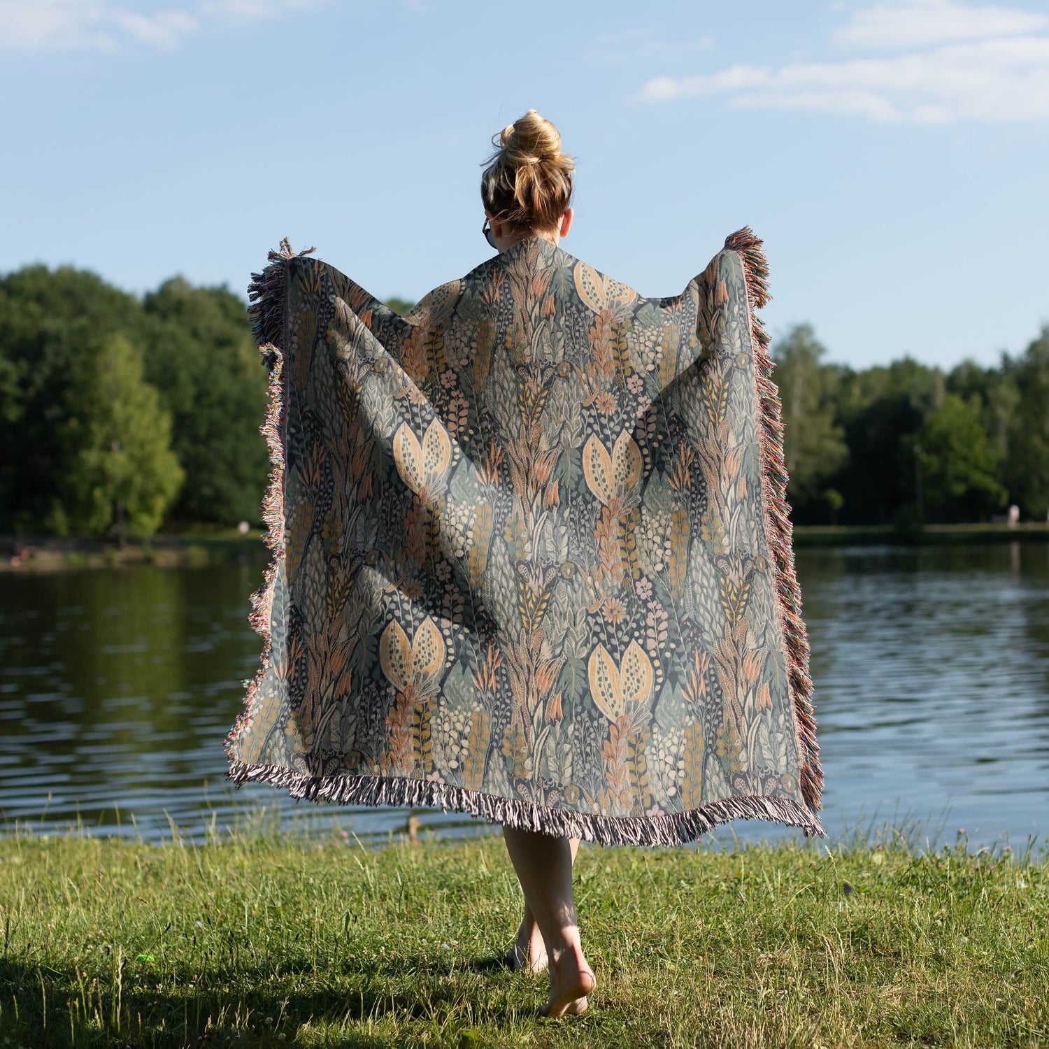 Mystic Meadow Woven Cotton Throw