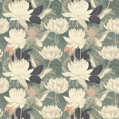 A closeup swatch of Kiku's Dream Wallpaper 