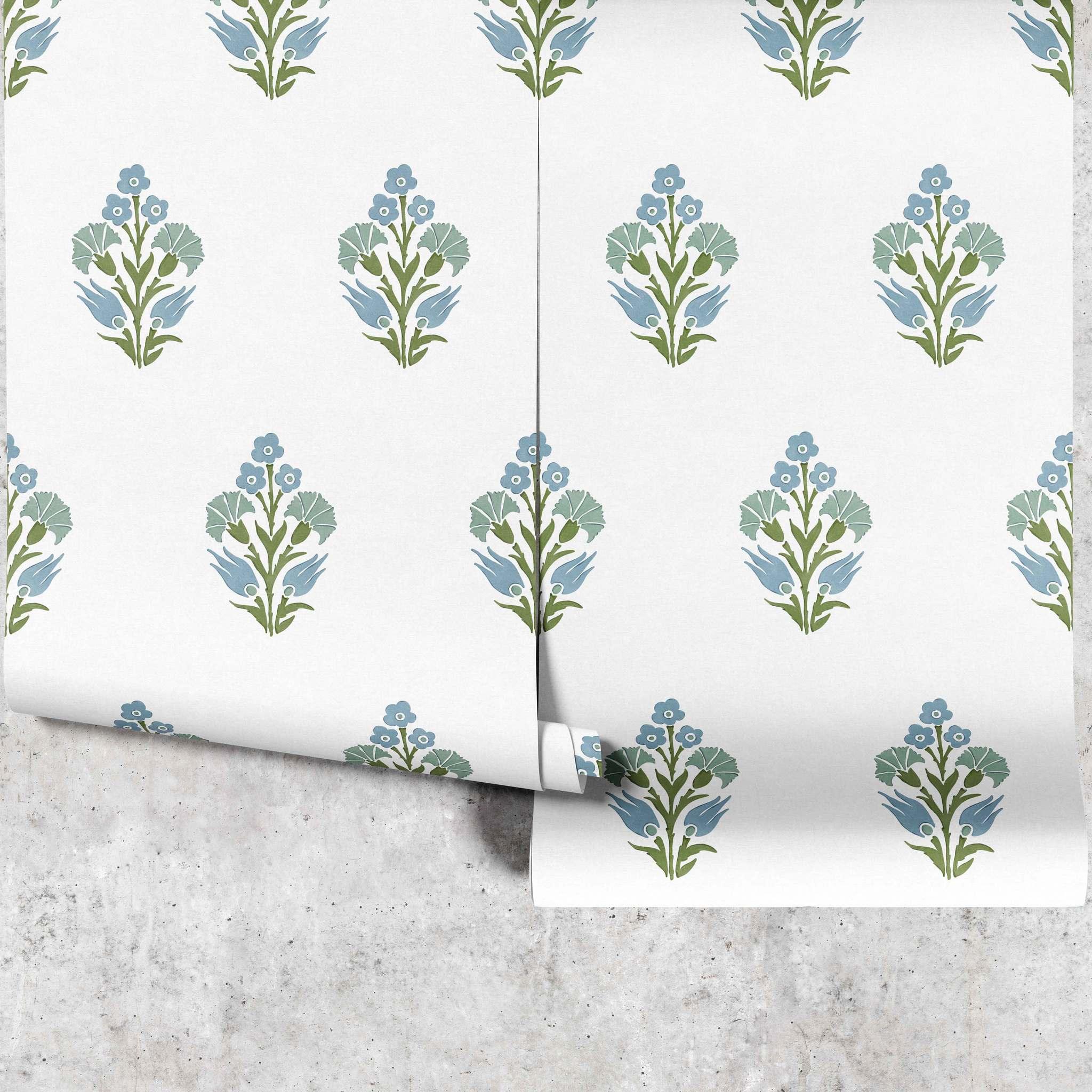 Lily Posy Wallpaper - Huggleberry Hill