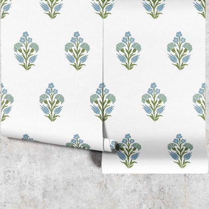 Lily Posy Wallpaper - Huggleberry Hill