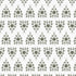 Closeup of Green floral wallpaper with tulips and tussie-mussie bouquet pattern, vintage-inspired botanical design - Huggleberry Hill