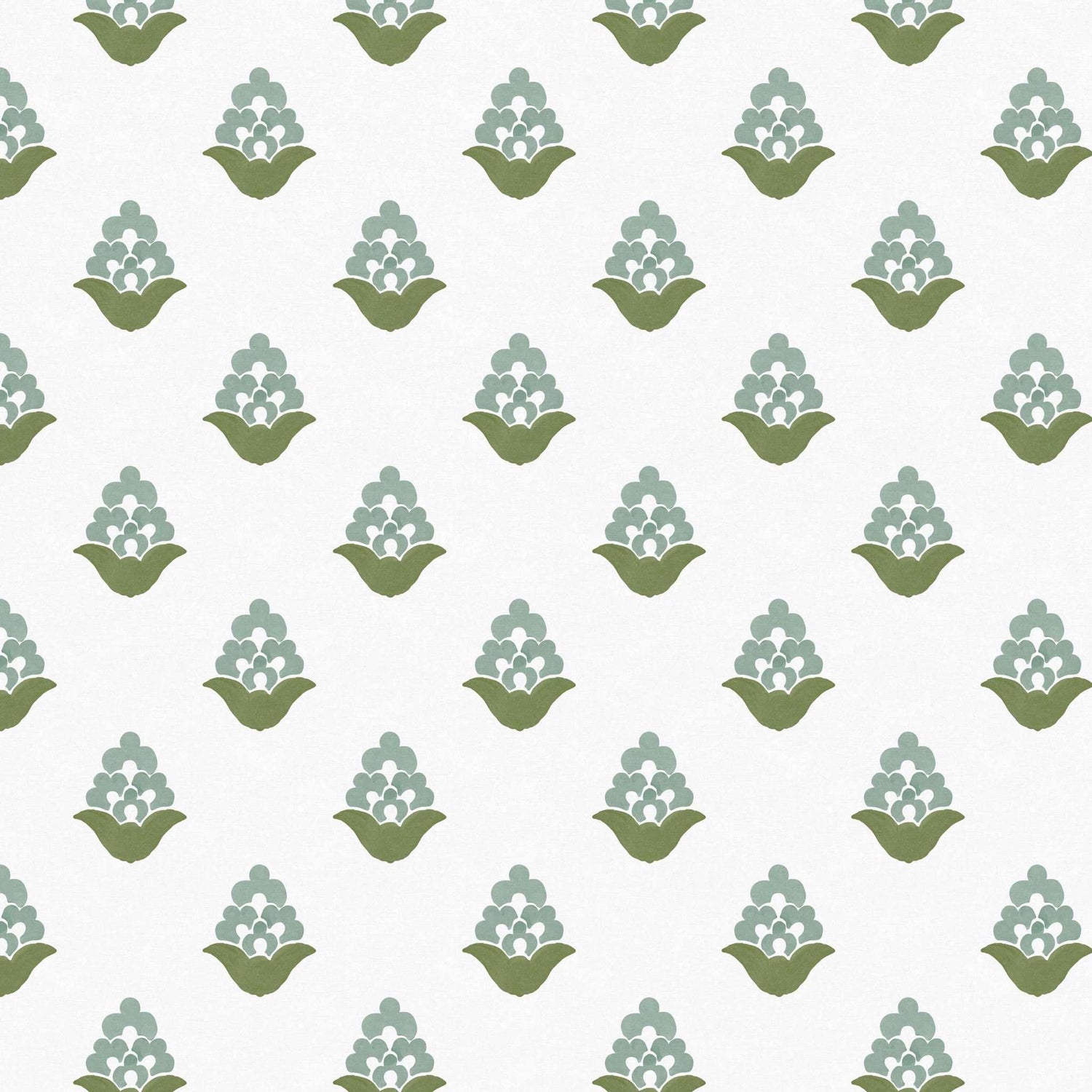Close-up swatch of Blooming Verbena wallpaper in [color] with floral pattern