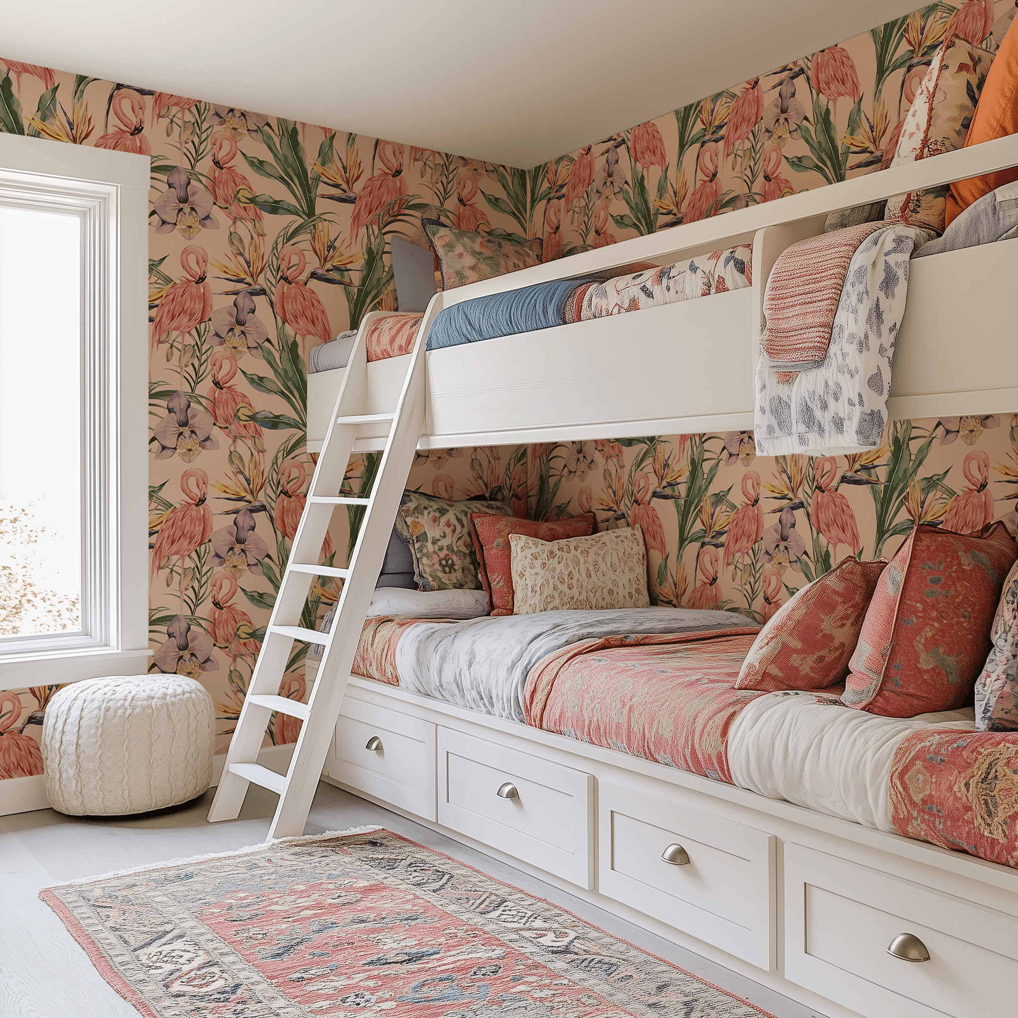 Pastel Flamingo Wallpaper - Huggleberry Hill