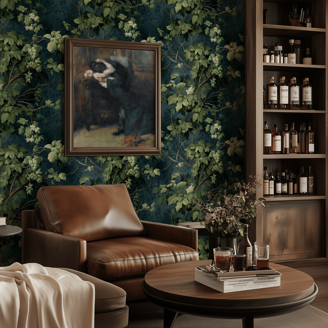 Midnight Ivy Wallpaper - Huggleberry Hill