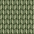 Close-up swatch of Sweet Chestnut wallpaper in dark green with repeating chestnut leaf pattern - Huggleberry Hill